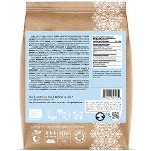 ORGANIC & VEGAN MINI COOKIES - White chocolate with Toasted hazelnuts - 130G compostable bag