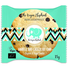 ORGANIC & VEGAN COOKIES Vanilla chocolate chips and Double chocolate chips - 2 Boxes of 17 Cookies